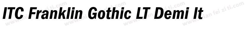 ITC Franklin Gothic LT Demi Italic字体转换